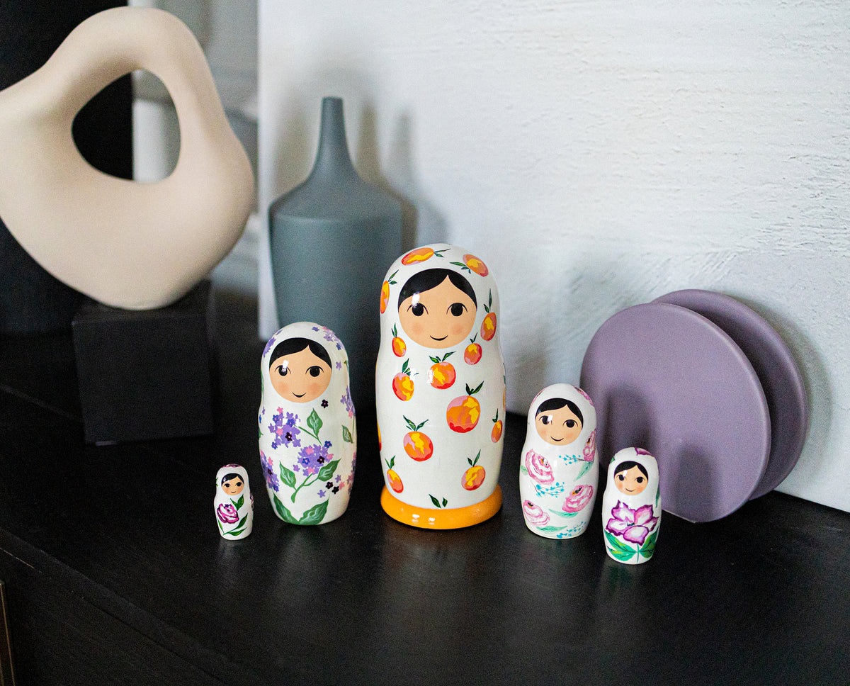 Kids nesting dolls Montessori Stack dolls Firebirdworkshop FirebirdWorkshop