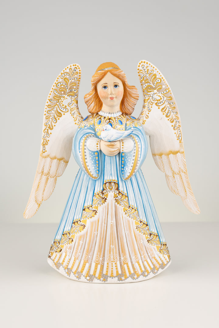 Angel figurine with dove Christmas angel