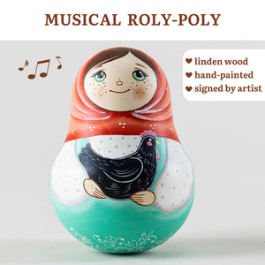 Roly-poly toy Russian roly poly doll Wobbly dolls 