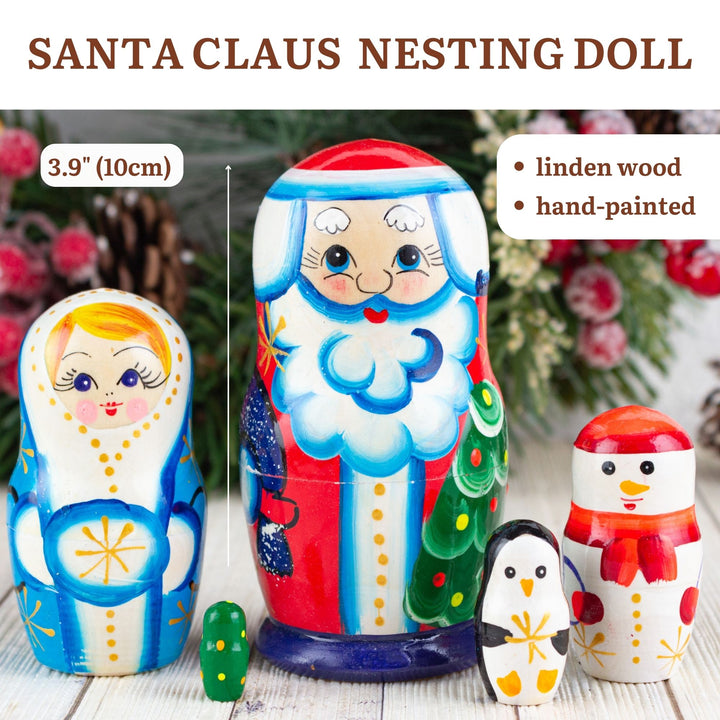 Santa nesting dolls  Christmas nesting dolls