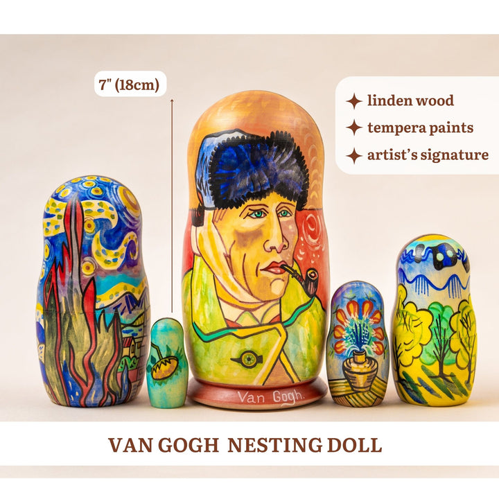 Nesting Dolls Vincent van Gogh Matryoshka