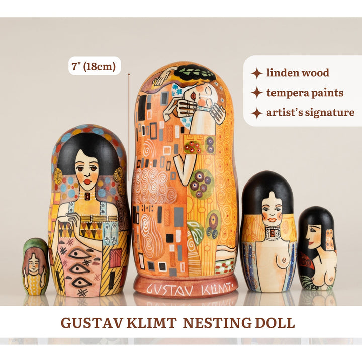 Gustav Klimt Nesting Dolls Matryoshka