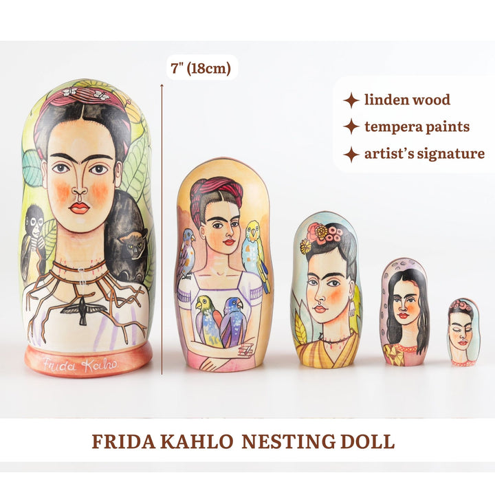 Nesting Dolls Frida Kahlo  Matryoshka