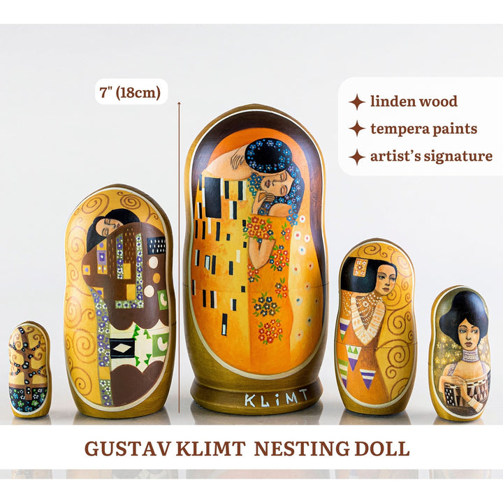 Gustav Klimt Nesting Dolls Matryoshka