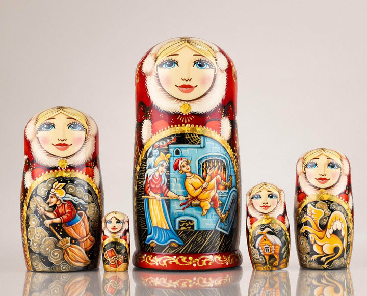 Baba Yaga Russian nesting dolls