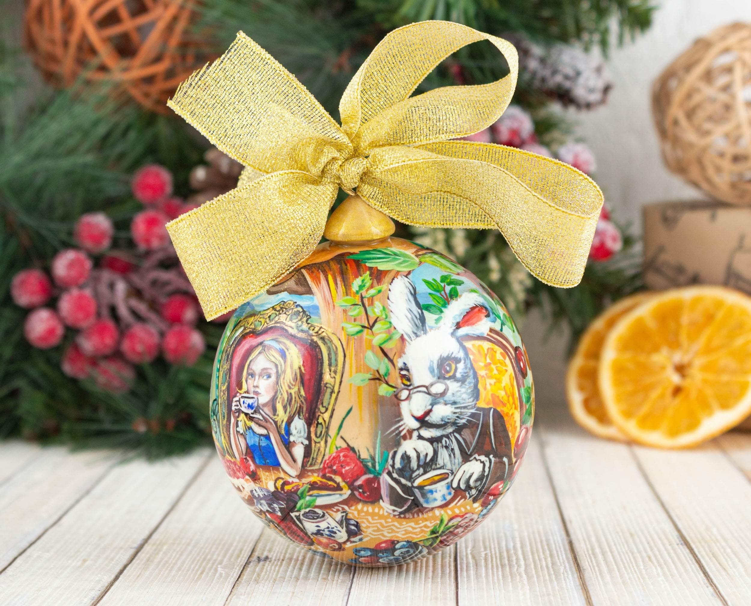Christmas ornaments Alice in Wonderland   –  FirebirdWorkshop