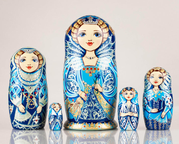 Russian dolls Nesting dolls Empress Red & Blue